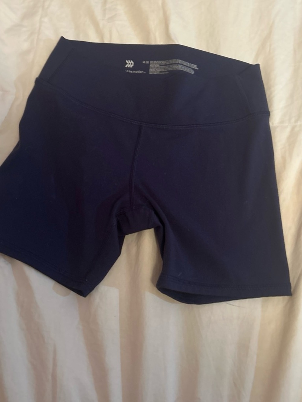 Women's Navy High-Waist Active Shorts